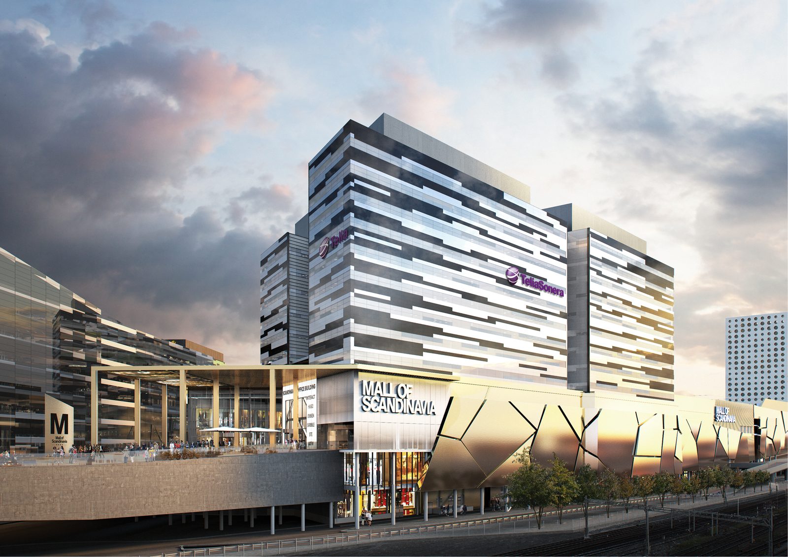 Nationalarenan 8, nybyggt huvudkontor för Telia, Solna